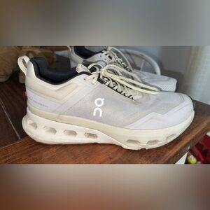 On Running Black and White Athletic Shoes